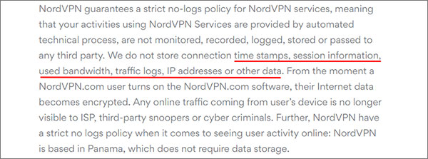  NordVPN logging 