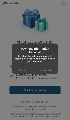  NordVPN-free-trial-credit-card-details" width = "281" height = "481" srcset = "https: / /144839-418331-2-raikfcquaxqncofqfm.stackpathdns.com/wp-content/uploads/2019/05/NordVPN-free-trial-credit-card-details.png 281w، https: // 144839-418331-2-raikffququ stackpathdns.com/wp-content/uploads/2019/05/NordVPN-free-trial-credit-card-details-175x300.png 175w "size =" (حداکثر عرض: 281px) 100vw ، 281px "/> </noscript></p>
<h2> NordVPN Review Trial Review </h2>
<p> تاکنون می دانید که NordVPN یک آزمایش رایگان ارائه می دهد. اما ، آنچه شما ممکن است نمی دانید این است که حتی آزمایش رایگان آن به صورت کامل انجام می شود. شما لازم نیست که هیچ یک از ویژگی های آن را از دست ندهید. </p>
<p> بر خلاف سایر <a title=