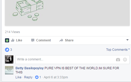 بررسی فیس بوک purevpn 2