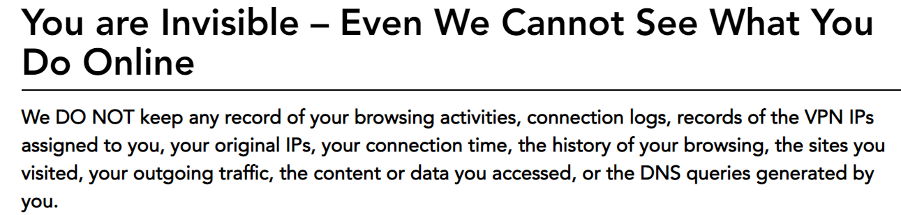 سیاهههای مربوط به PureVPN