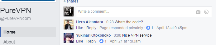 بررسی فیسبوک از purevpn