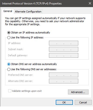  DNS-settings 