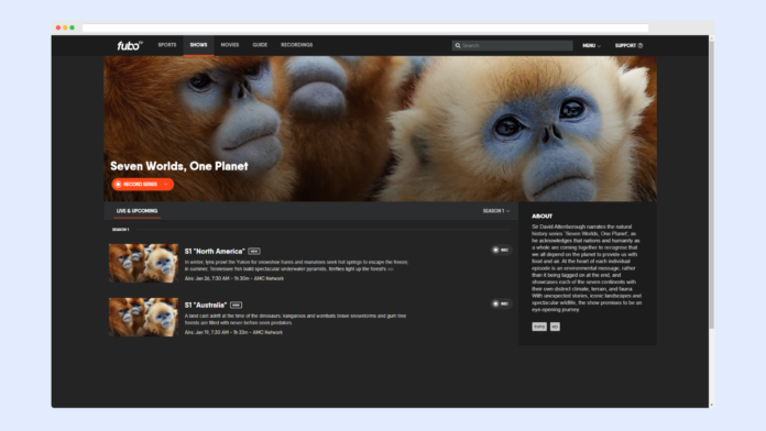 هفت جهان ، یک سیاره fubotv