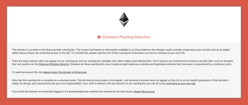  ethereum_warning" width = "696" height = "295" data-srcset = "https://cdn.technadu.com/wp-content/uploads/2020/01/ethereum_warning-1024x434. png 1024w، https://cdn.technadu.com/wp-content/uploads/2020/01/ethereum_warning-300x127.png 300w، https://cdn.technadu.com/wp-content/uploads/2020/01/ ethereum_warning-768x326.png 768w، https://cdn.technadu.com/wp-content/uploads/2020/01/ethereum_warning-1536x652.png 1536w، https://cdn.technadu.com/wp-content/uploads/ 2020/01 / ethereum_warning-200x85.png 200w، https://cdn.technadu.com/wp-content/uploads/2020/01/ethereum_warning-696x295.png 696w، https://cdn.technadu.com/wp- محتوا / آپلودها / 2020/01 / ethereum_warning-1068x453.png 1068w، https://cdn.technadu.com/wp-content/uploads/2020/01/ethereum_warning-990x420.png 990w، https://cdn.technadu. com / wp-content / uploads / 2020/01 / ethereum_warning.png 1629w "size =" (حداکثر عرض: 696px) 100vw، 696px "/> 
 
<figcaption id=