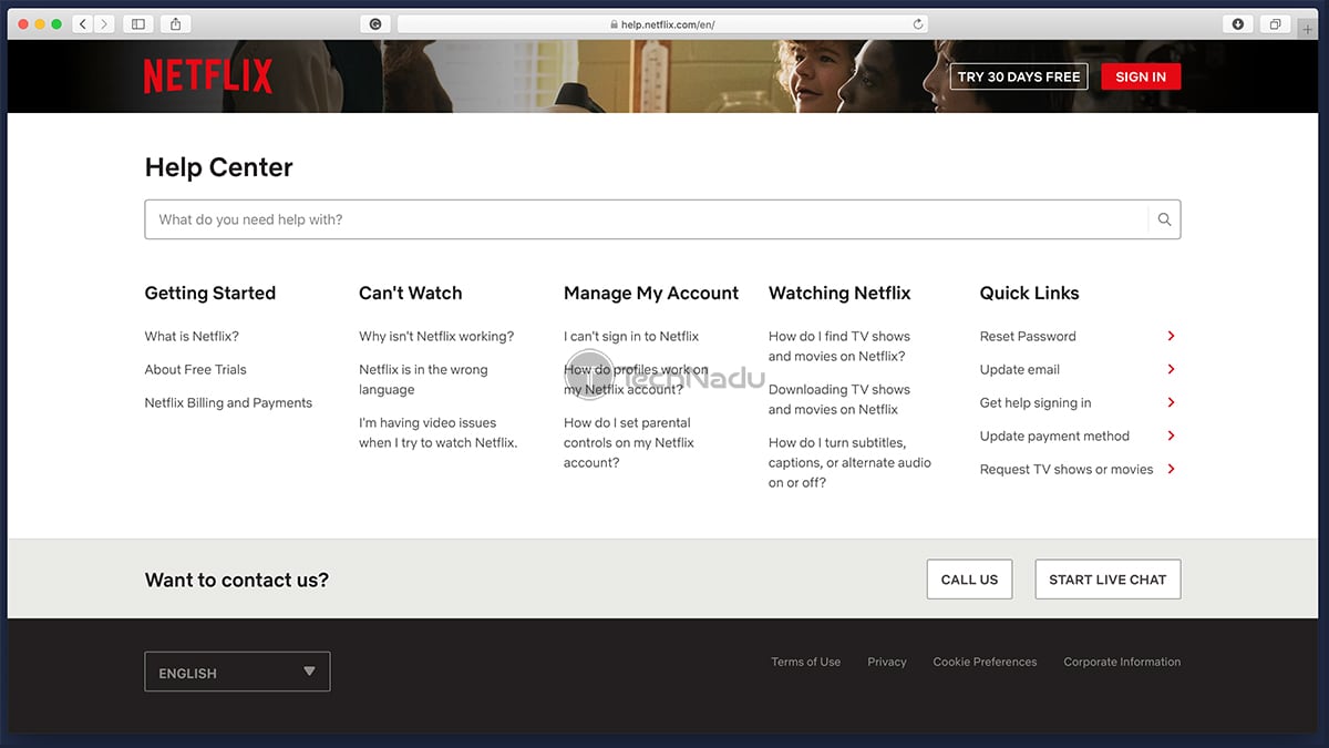  مرکز راهنمایی Netflix 