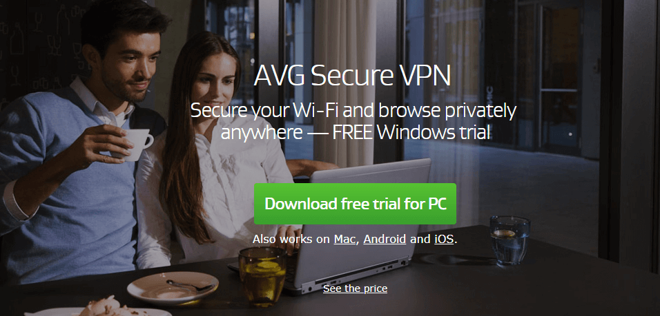  AVG آنتی ویروس امن با VPN 