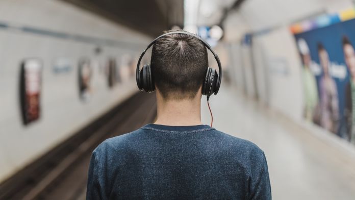 Man Wearing Black Headphones