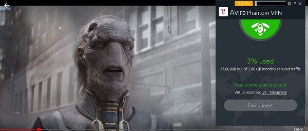 Unblocking netflix با استفاده از avira vpn