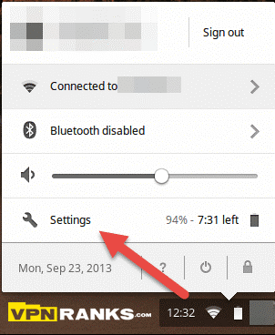  نحوه تنظیم VPN در Chromebook با L2TP 