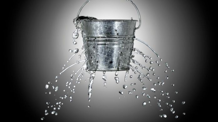 Leaky Metal Bucket