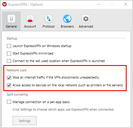 ExpressVPN-how-to-enable-Network-Lock-Feature "width =" 443 "height =" 427