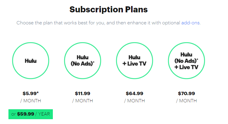  برنامه های اشتراک Hulu 
