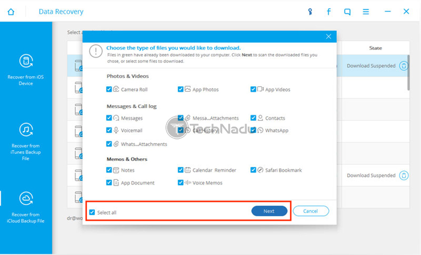  استخراج فایلهای پشتیبان iCloud 