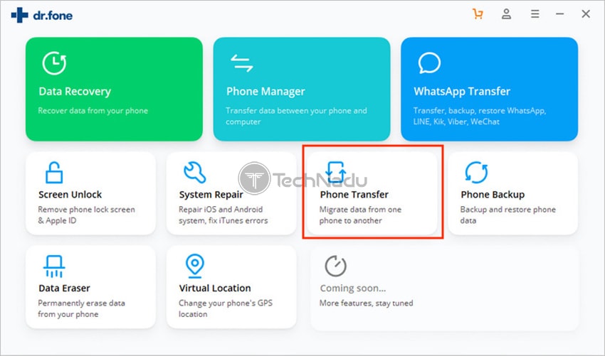  انتقال تلفن Dr Fone 
