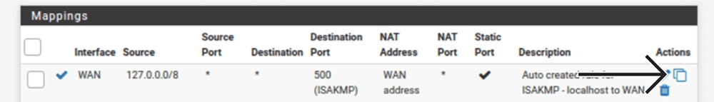 کپی کردن تونل های WAN در pfSense