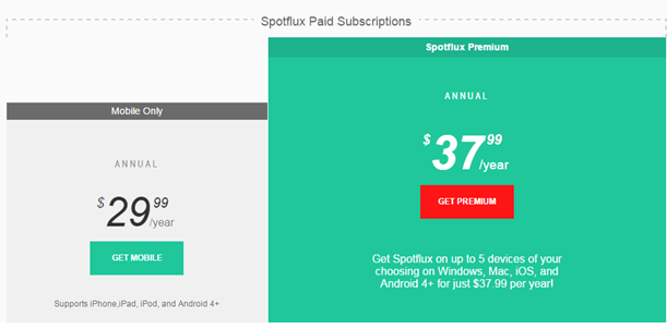  بررسی Spotflux 