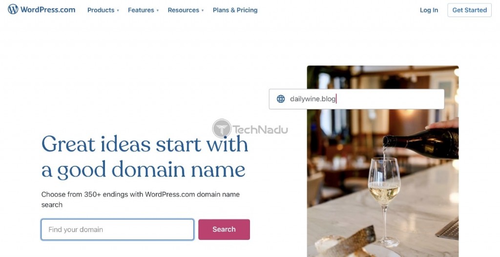 صفحه اصلی WordPress